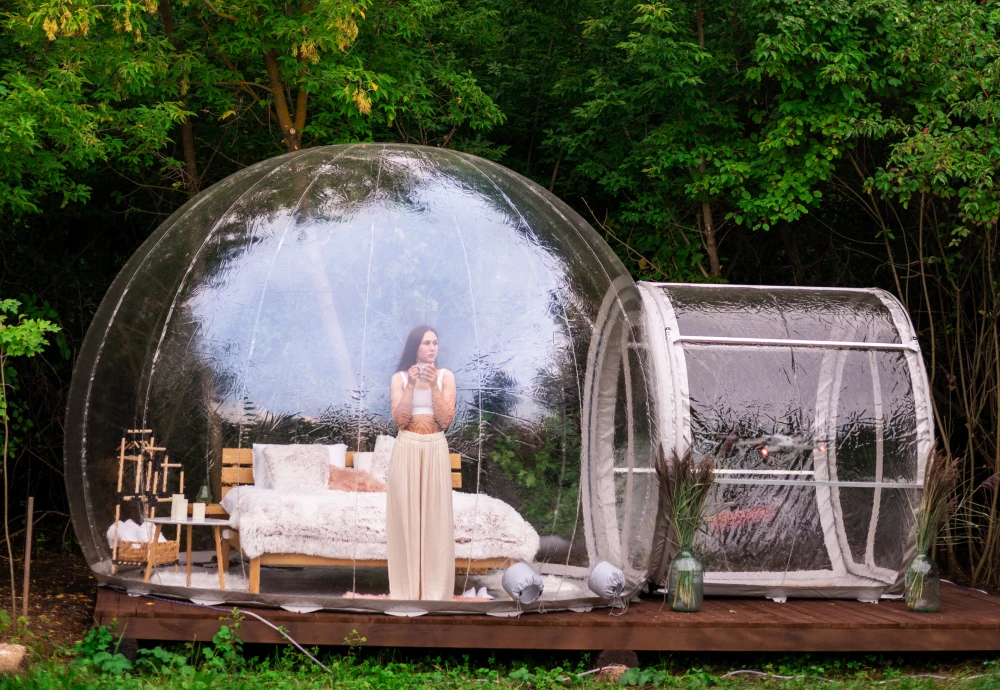 plastic bubble tent